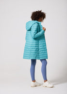 Aqua Duck Down Puffer Coat - Duck Apparel