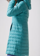 Aqua Duck Down Puffer Coat - Duck Apparel