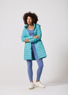 Aqua Duck Down Puffer Coat - Duck Apparel