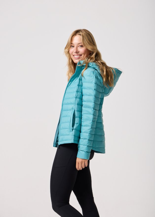 Aqua Duck Down Puffer Jacket - Duck Apparel