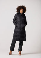 Black Maxi Duck Down Puffer Coat - Duck Apparel