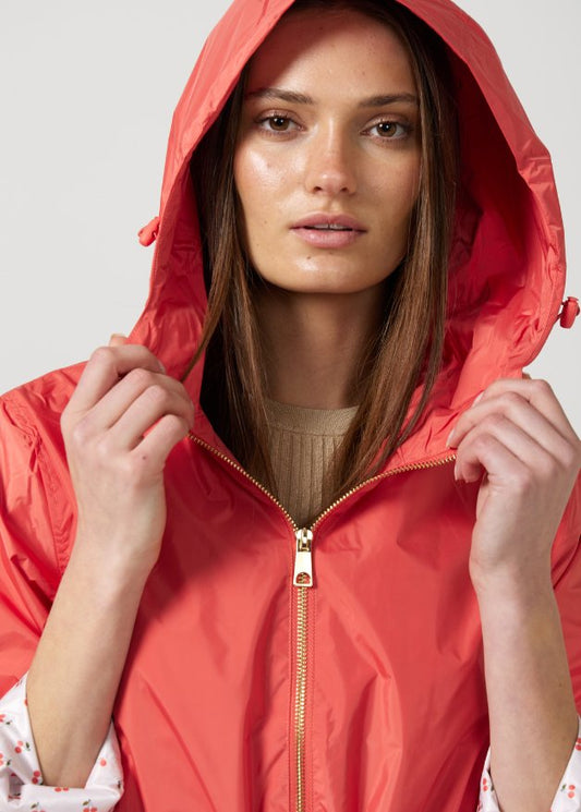 Coral Cherry Raincoat - Duck Apparel