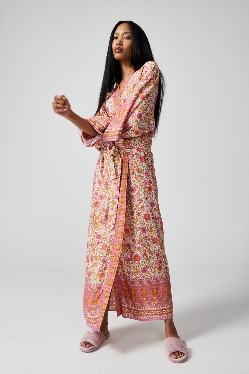 Fleur Flutter Robe - Duck Apparel