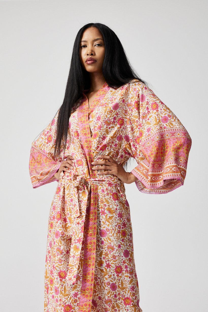 Fleur Flutter Robe - Duck Apparel