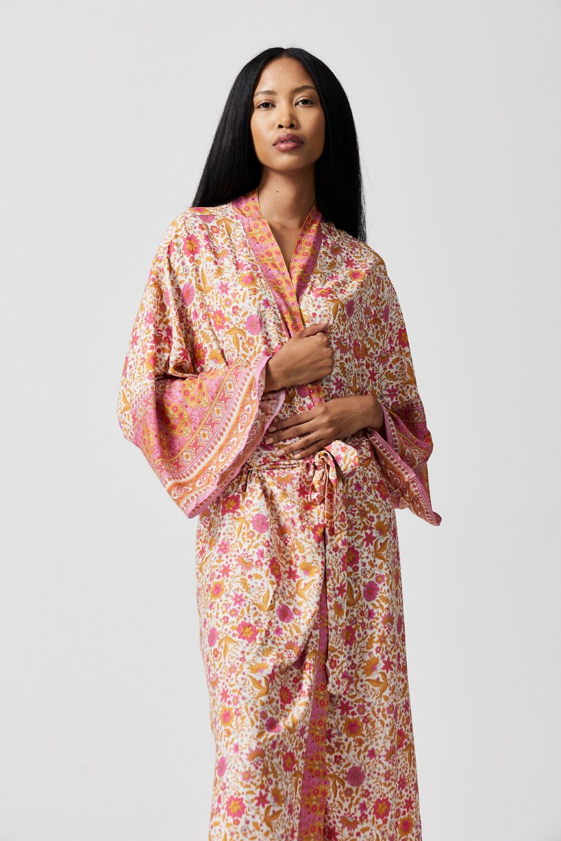 Fleur Flutter Robe - Duck Apparel