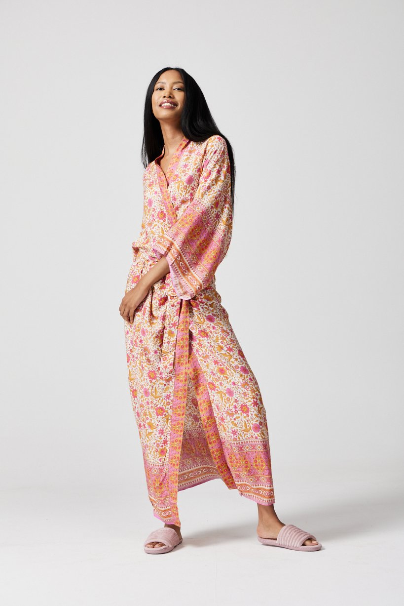 Fleur Flutter Robe - Duck Apparel