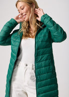 Game Day Green Duck Down Puffer Coat - Duck Apparel