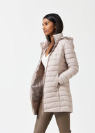 Latte Duck Down Puffer Coat - Duck Apparel