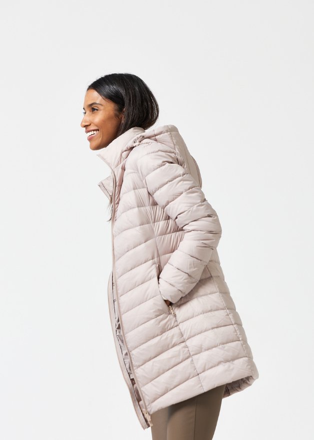 Latte Duck Down Puffer Coat - Duck Apparel