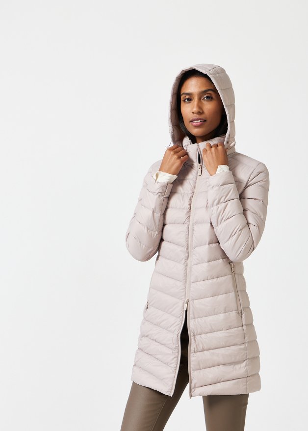 Latte Duck Down Puffer Coat - Duck Apparel