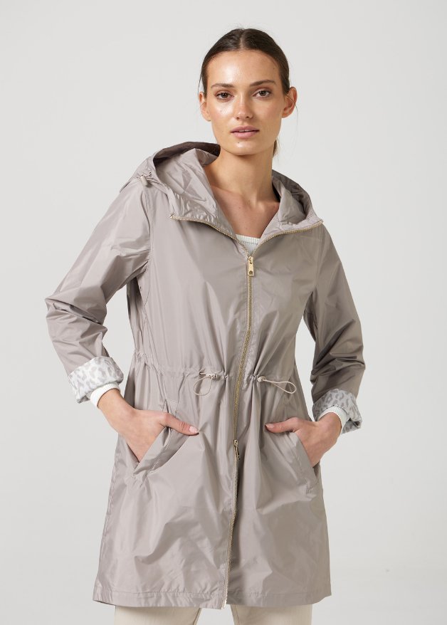 Latte Leopard Raincoat - Duck Apparel