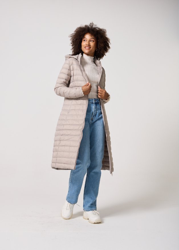 Down coat maxi best sale