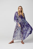 Lilac Leopard Kaftan - Duck Apparel