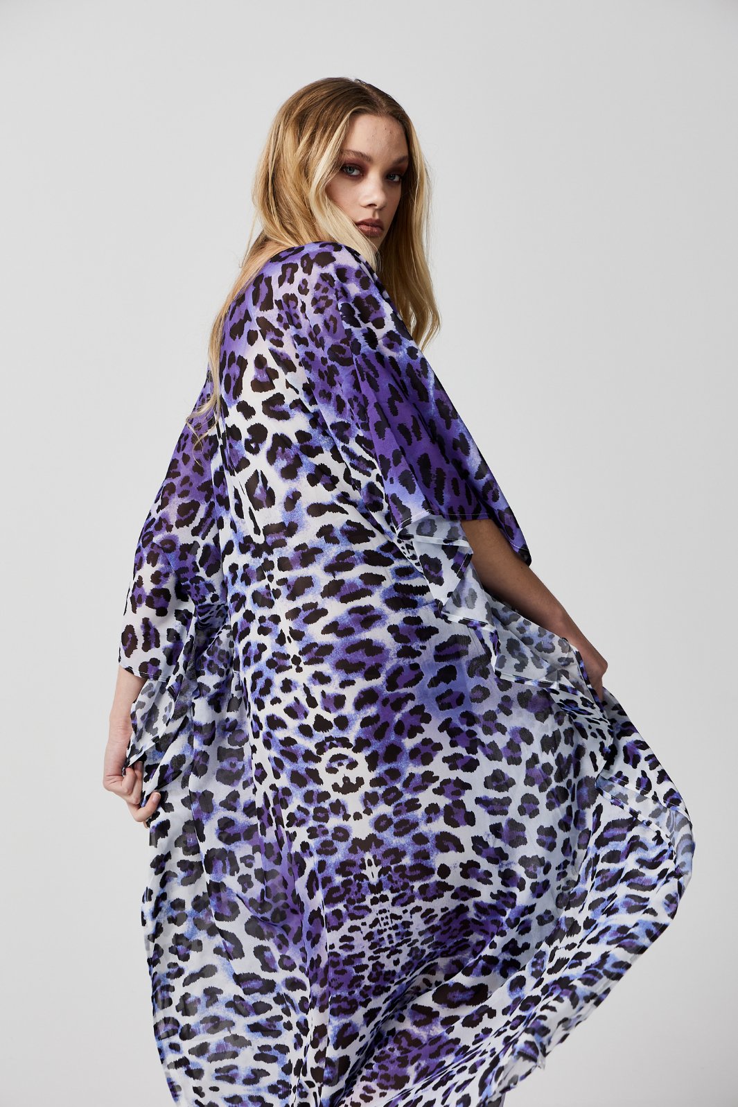 Lilac Leopard Kaftan - Duck Apparel