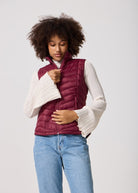 Maroon Duck Down Puffer Vest - Duck Apparel