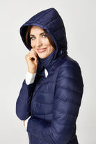 Navy Duck Down Puffer Coat - Duck Apparel