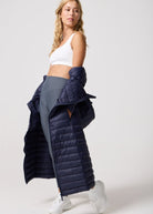 Navy Maxi Duck Down Puffer Coat - Duck Apparel