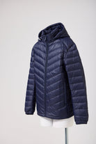 Navy Mens Duck Down Puffer Jacket - Duck Apparel