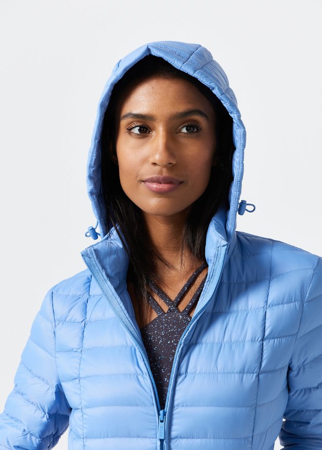 Periwinkle Duck Down Puffer Jacket - Duck Apparel