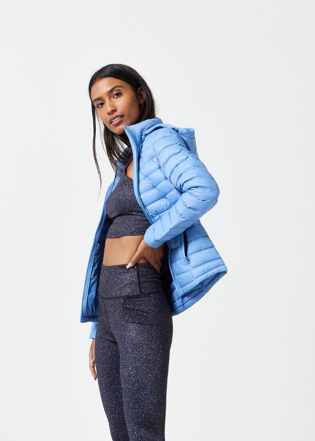 Periwinkle Duck Down Puffer Jacket - Duck Apparel