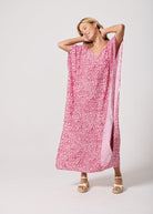 Pink Leopard Kaftan - Duck Apparel