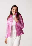 Pink Metallic Duck Down Puffer Jacket - Duck Apparel