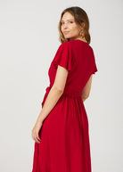 Red Wrap Dress - Duck Apparel