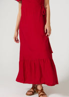 Red Wrap Dress - Duck Apparel