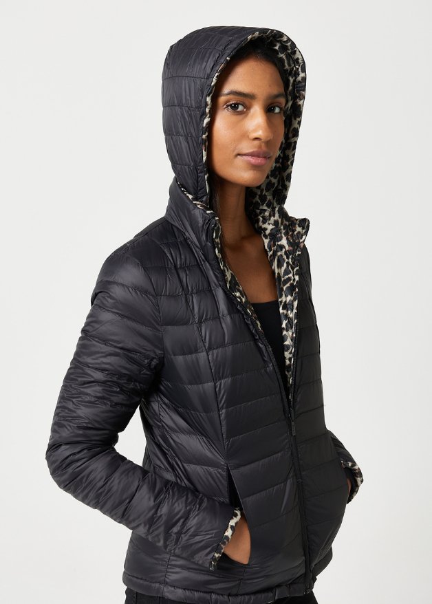 Reversible Classic Leopard/ Black Duck Down Puffer Jacket – Duck Apparel