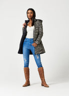 Reversible Classic Leopard Duck Down Puffer Coat - Duck Apparel