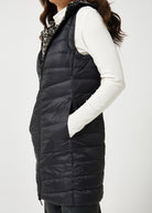 Reversible Classic Leopard Longline Duck Down Puffer Vest - Duck Apparel