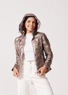 Rose Gold Metallic Duck Down Puffer Jacket - Duck Apparel