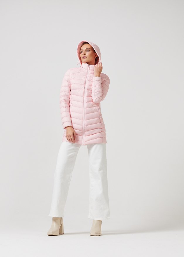 Rose Quartz Duck Down Puffer Coat - Duck Apparel