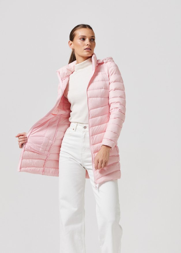 Rose Quartz Duck Down Puffer Coat Duck Apparel