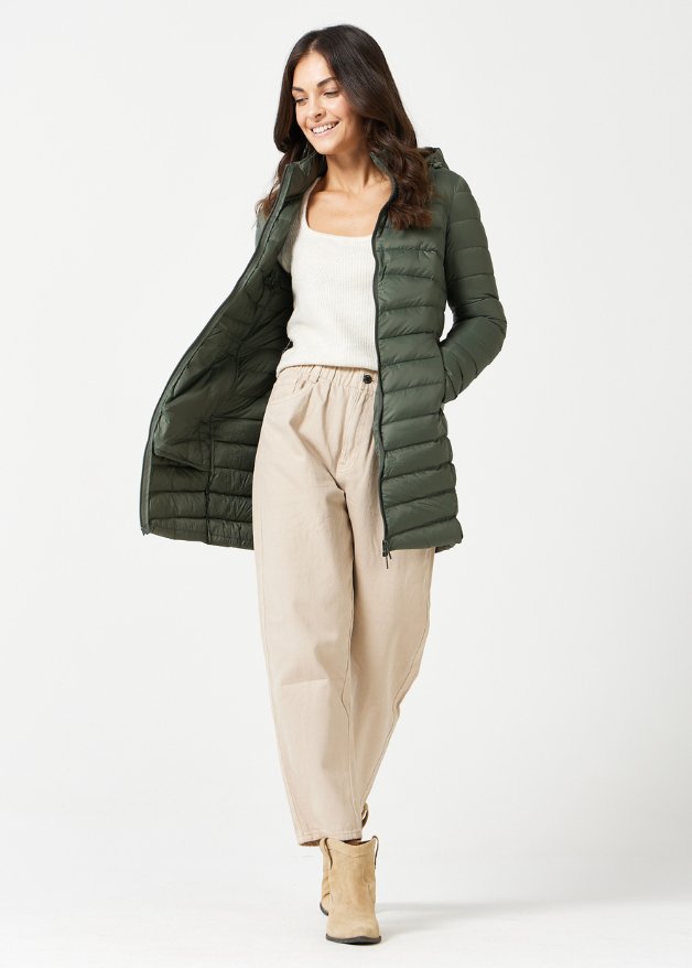 Sage Duck Down Puffer Coat - Duck Apparel