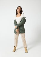 Sage Duck Down Puffer Coat - Duck Apparel