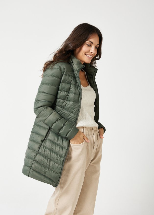 Sage Duck Down Puffer Coat - Duck Apparel