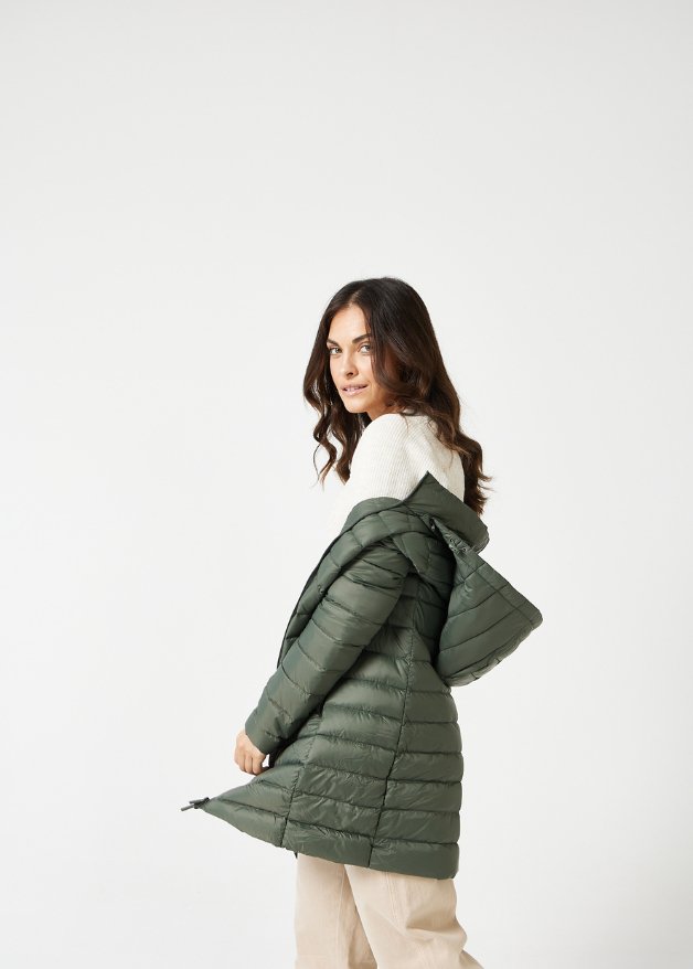 Sage Duck Down Puffer Coat - Duck Apparel