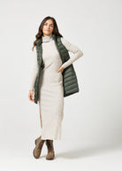 Sage Longline Duck Down Puffer Vest - Duck Apparel