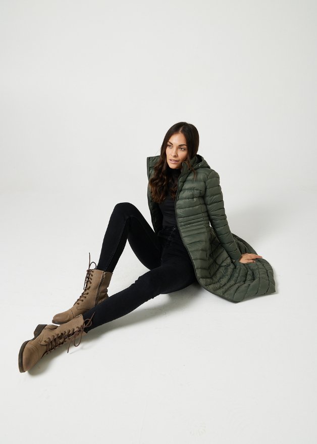 Sage Maxi Duck Down Puffer Coat - Duck Apparel