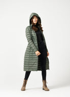 Sage Maxi Duck Down Puffer Coat - Duck Apparel