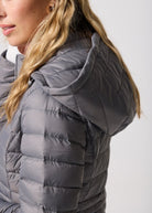 Smoke Maxi Duck Down Puffer Coat - Duck Apparel