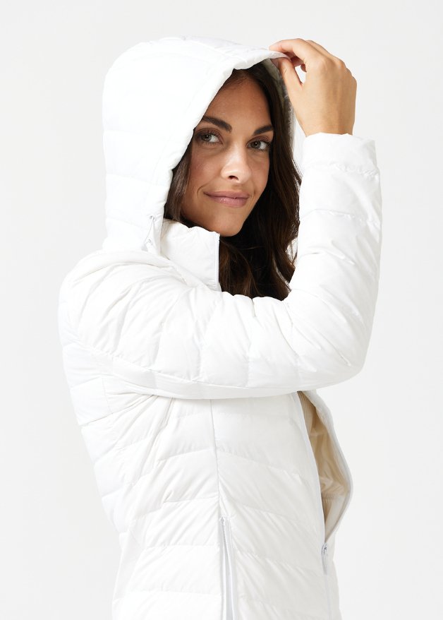 White Duck Down Puffer Coat - Duck Apparel