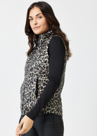 Reversible Classic Leopard Duck Down Puffer Vest - Duck Apparel 